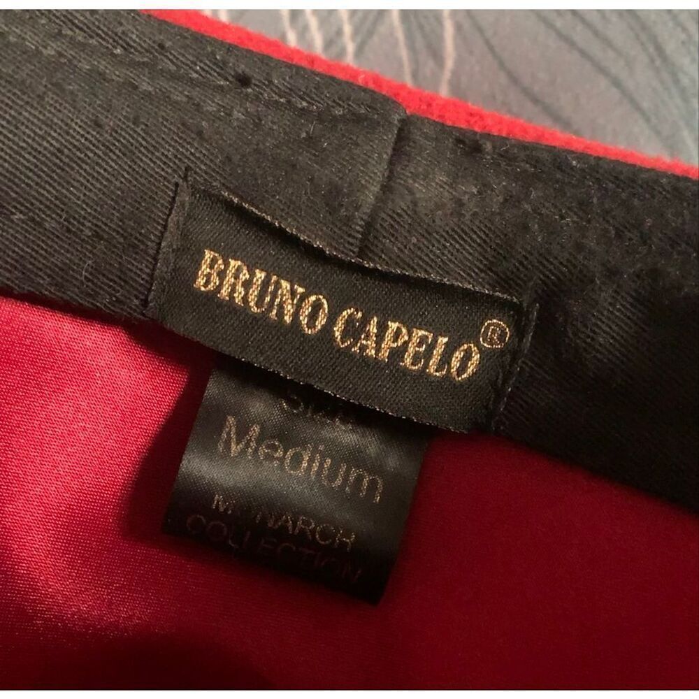Bruno Capelo Australian Wool blue feather MONARCH fedora HAT sz M - Picture 7 of 10